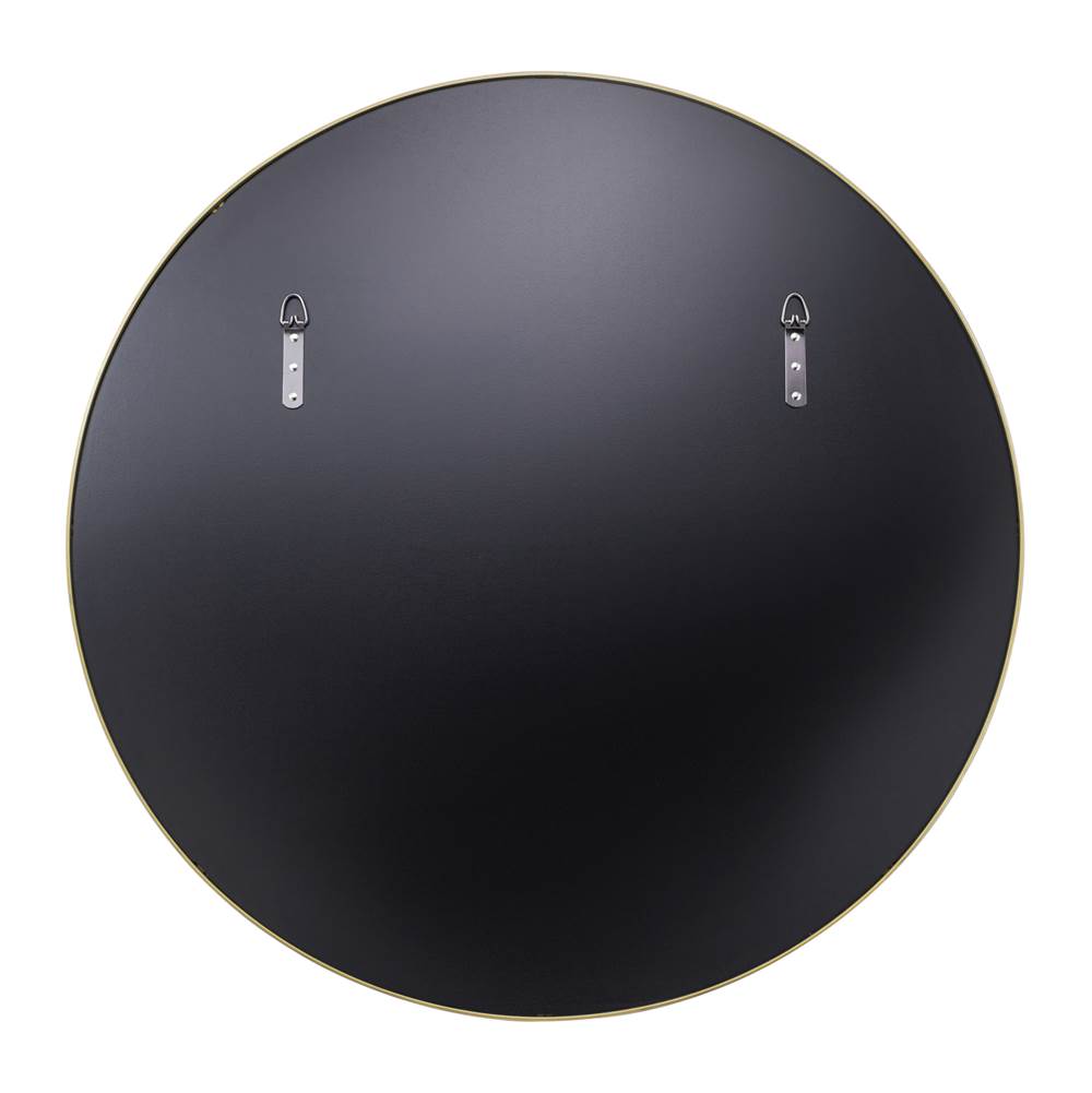 Varaluz 458MI30GO Gold Tablet 30-in Round Wall Mirror - Gold Image 4
