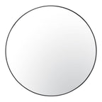 Varaluz 458MI40BL Black Tablet 40-in Round Wall Mirror - Black Image 1