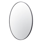 Varaluz Tablet 40-in Round Wall Mirror - Black