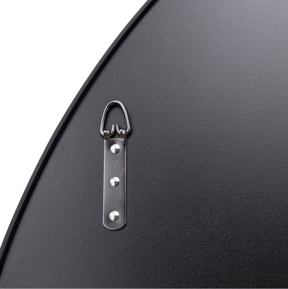 Varaluz 458MI40BL Black Tablet 40-in Round Wall Mirror - Black Image 2
