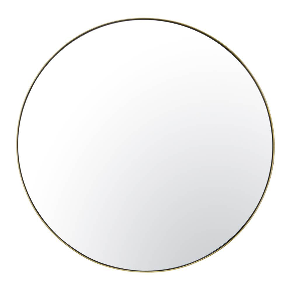 Varaluz 458MI40GO Gold Tablet 40-in Round Wall Mirror - Gold Image 1