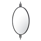 Varaluz 460MI22BL Black Propaganda 22x41 Oval Wall Mirror - Black Image 1