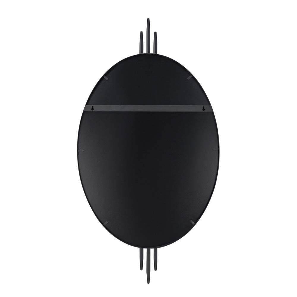 Varaluz Propaganda 22x41 Oval Wall Mirror - Black