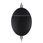 Varaluz Propaganda 22x41 Oval Wall Mirror - Black