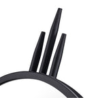 Varaluz 460MI22BL Black Propaganda 22x41 Oval Wall Mirror - Black Image 3
