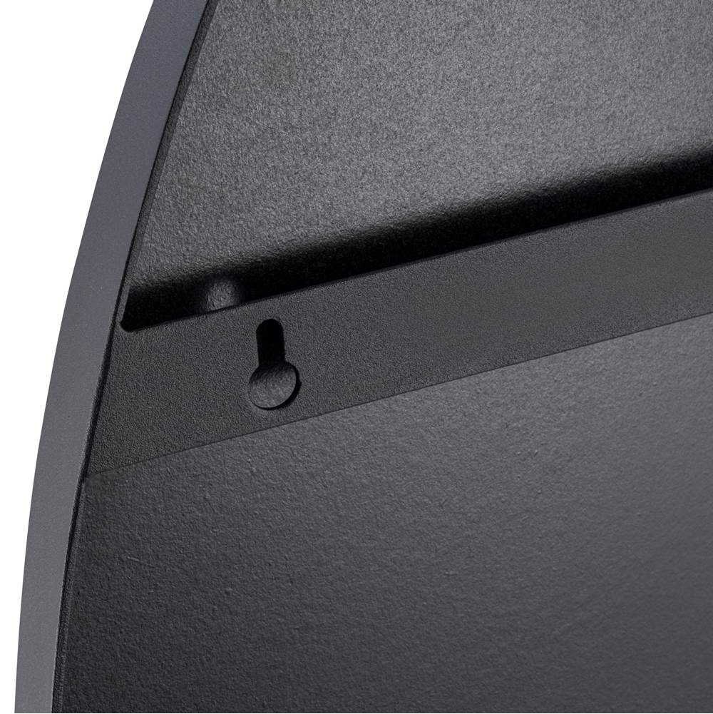 Varaluz 460MI22BL Black Propaganda 22x41 Oval Wall Mirror - Black Image 2