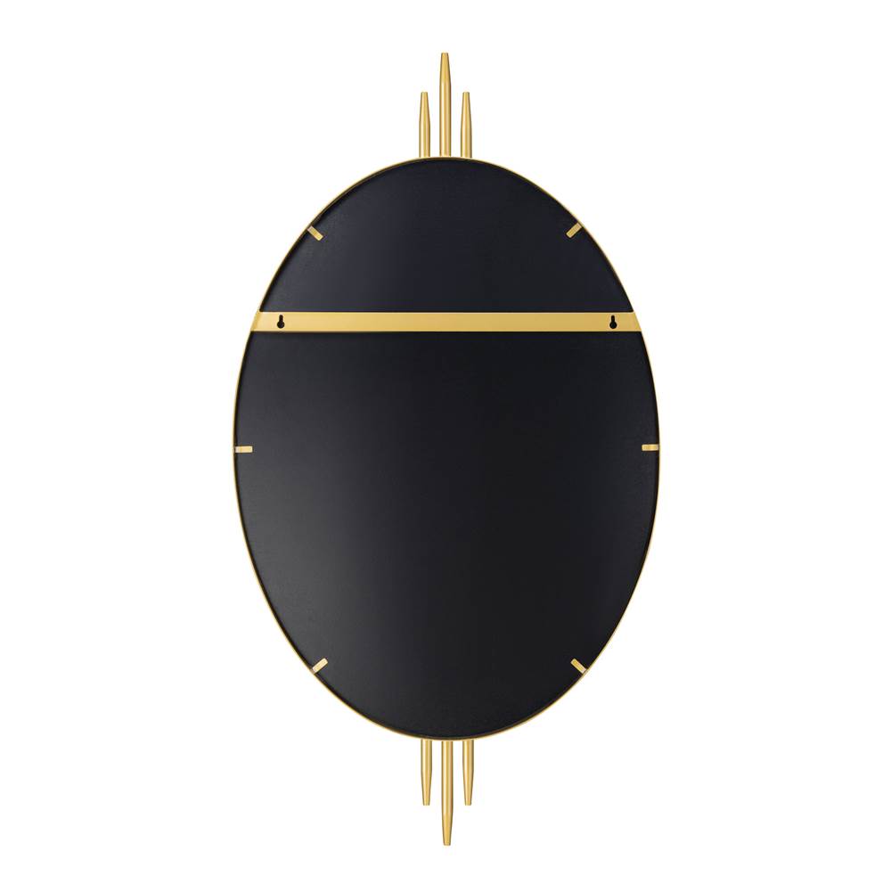 Varaluz Propaganda 22x41 Oval Wall Mirror - Black
