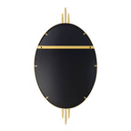 Varaluz Propaganda 22x41 Oval Wall Mirror - Black