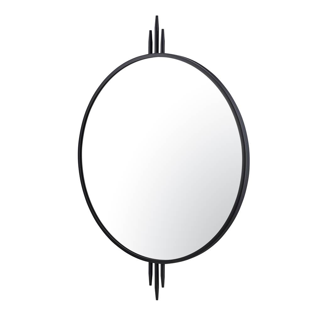 Varaluz 460MI30BL Black Propaganda 30x41 Wall Mirror - Black Image 1