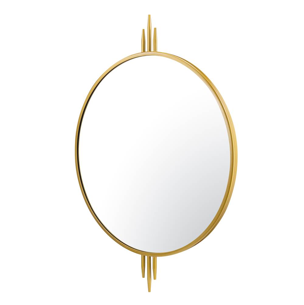 Varaluz 460MI30GO Gold Propaganda 30x41 Wall Mirror - Gold Image 1