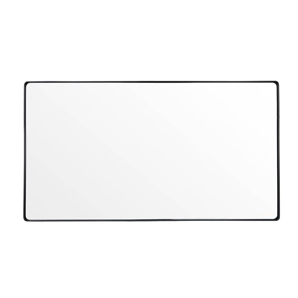Varaluz 4DMI0107 Black Kye 22x40 Rounded Rectangular Wall Mirror - Black Image 1
