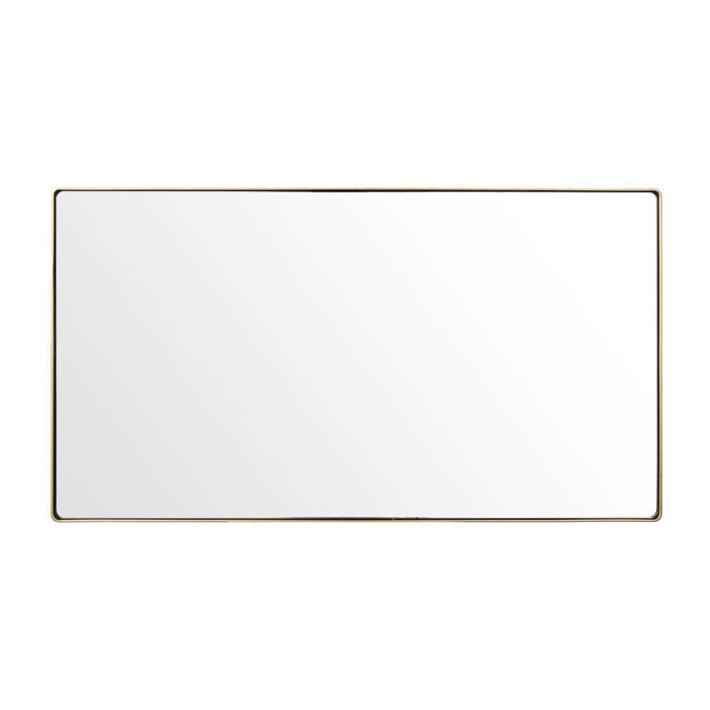 Varaluz 4DMI0108 Gold Kye 22x40 Rounded Rectangular Wall Mirror - Gold Image 1
