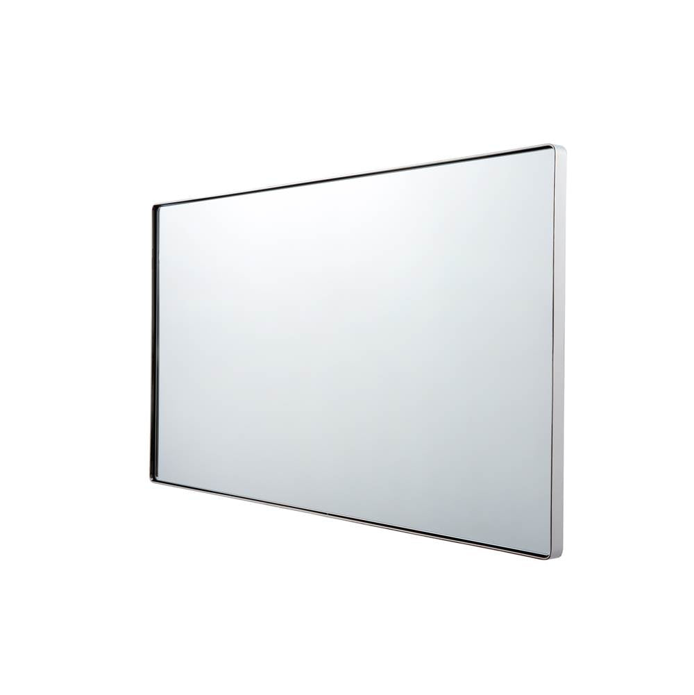 Varaluz Kye 22x40 Rounded Rectangular Wall Mirror - Polished Nickel