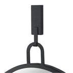 Varaluz 4DMI0110 Black Stopwatch 22x30 Oval Powder Room Mirror - Black Image 5