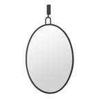 Varaluz 4DMI0110 Black Stopwatch 22x30 Oval Powder Room Mirror - Black Image 4