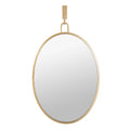 Varaluz 4DMI0111 Gold Stopwatch 22x30 Oval Powder Room Mirror - Gold Image 1