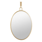 Varaluz 4DMI0111 Gold Stopwatch 22x30 Oval Powder Room Mirror - Gold Image 1