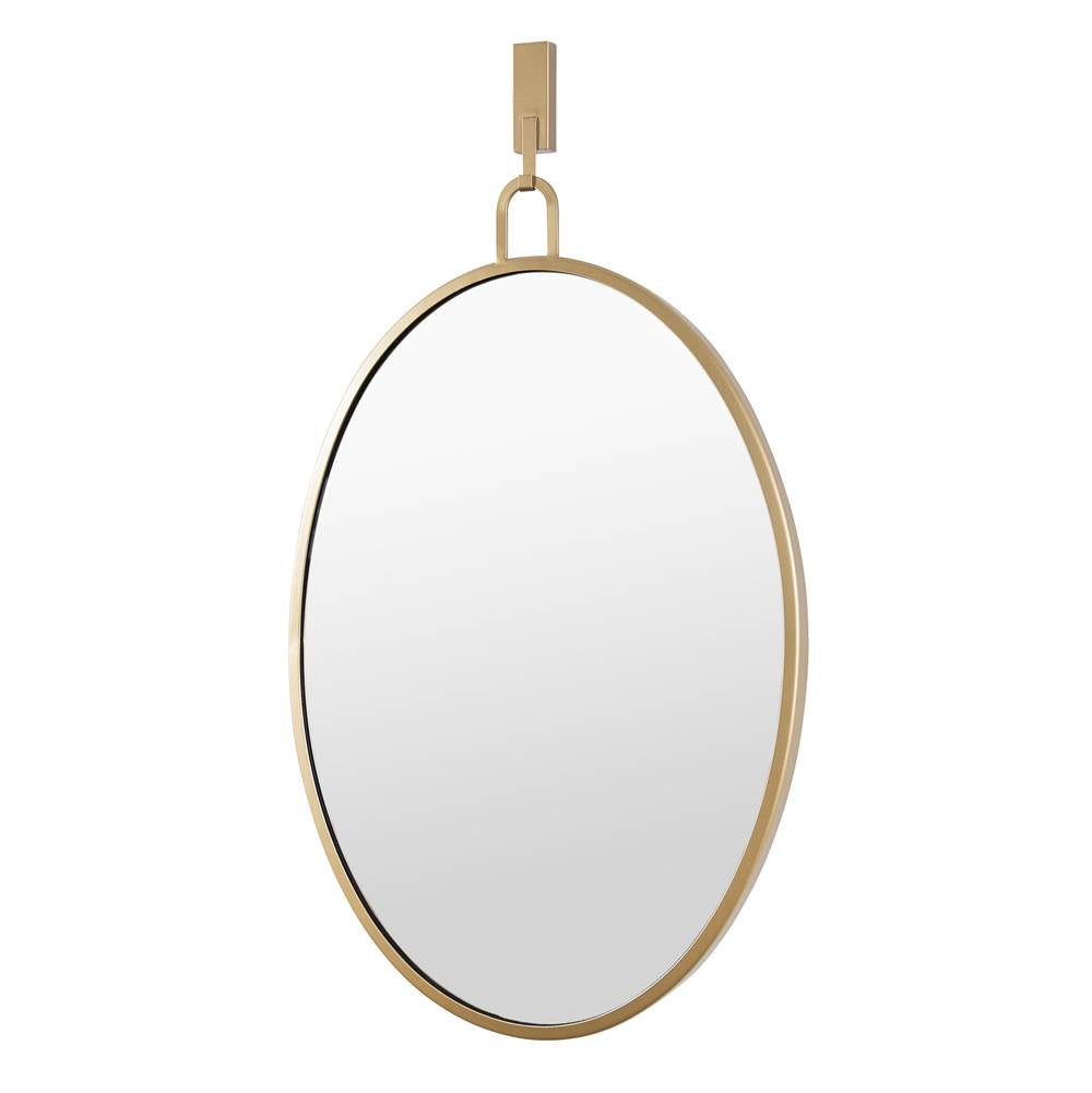 Varaluz Stopwatch 22x30 Oval Powder Room Mirror - Gold