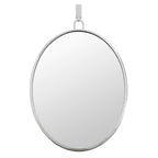 Varaluz 4DMI0112 Polished Nickel Stopwatch 22x30 Oval Powder Room Mirror - Polished Nickel Image 1