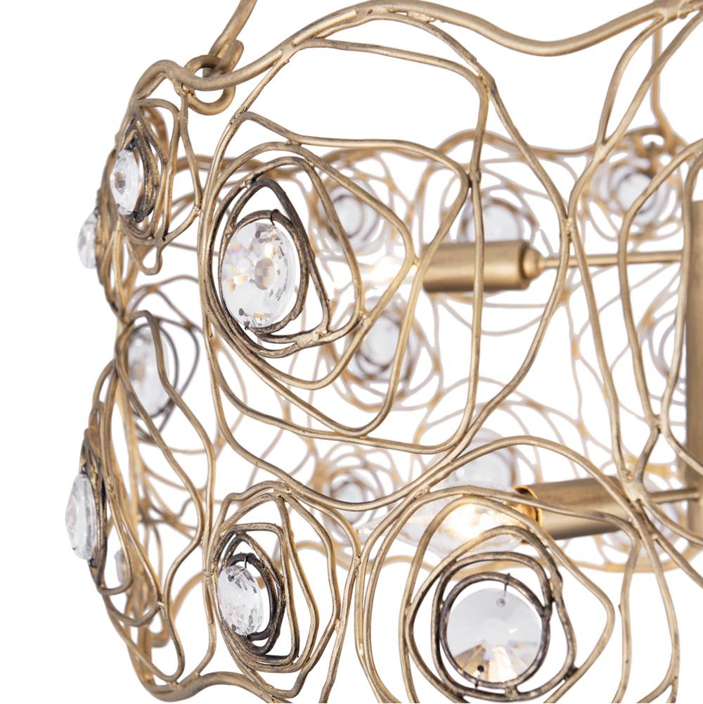 Varaluz 500C06HGOB Havana Gold Ombre Ethereal Rose 6-lt Chandelier - Havana Gold Ombre Image 4