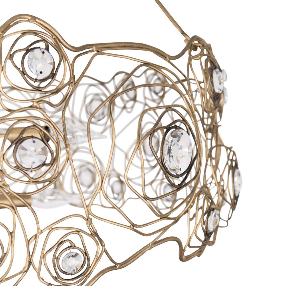 Varaluz 500C08HGOB Havana Gold Ombre Ethereal Rose 8-lt Chandelier - Havana Gold Ombre Image 3