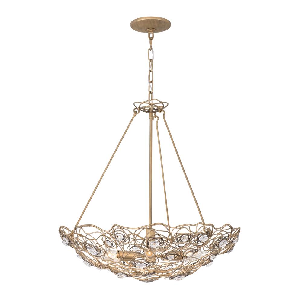Varaluz Ethereal Rose Ethereal Rose 6-lt Inverted Pendant - Havana Gold Ombre