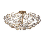 Varaluz 500S03HGOB Havana Gold Ombre Ethereal Rose 3-lt Inverted Semi-flush - Havana Gold Ombre Image 1