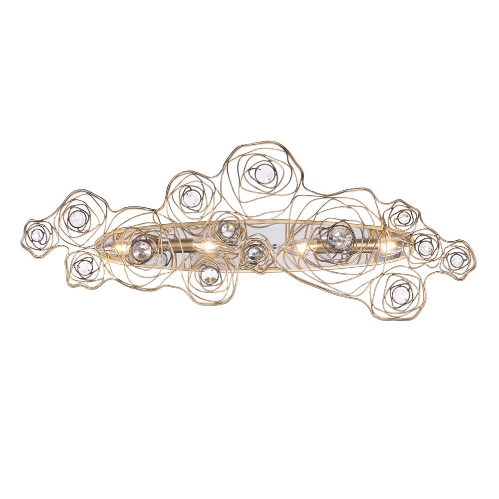 Varaluz Ethereal Rose Ethereal Rose 4-lt Sconce - Havana Gold Ombre/polished Stainless Accents