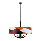 Varaluz 501P05BLSB Black,Satin Brass,Patchwork Patchwork 5-lt Pendant - Black/satin Brass/patchwork Image 7