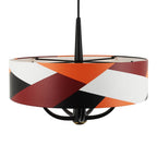 Varaluz 501P05BLSB Black,Satin Brass,Patchwork Patchwork 5-lt Pendant - Black/satin Brass/patchwork Image 2