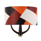 Varaluz 501W02BLSB Black,Satin Brass,Patchwork Patchwork 2-lt Sconce - Black/satin Brass/patchwork Image 1