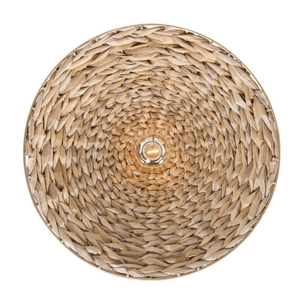 Varaluz 502P01MFGN French Gold,Natural Seagrass Hilton Head 1-lt Medium Pendant - French Gold/natural Seagrass Image 3