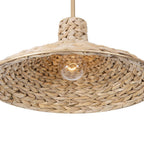 Varaluz 502P01MFGN French Gold,Natural Seagrass Hilton Head 1-lt Medium Pendant - French Gold/natural Seagrass Image 2