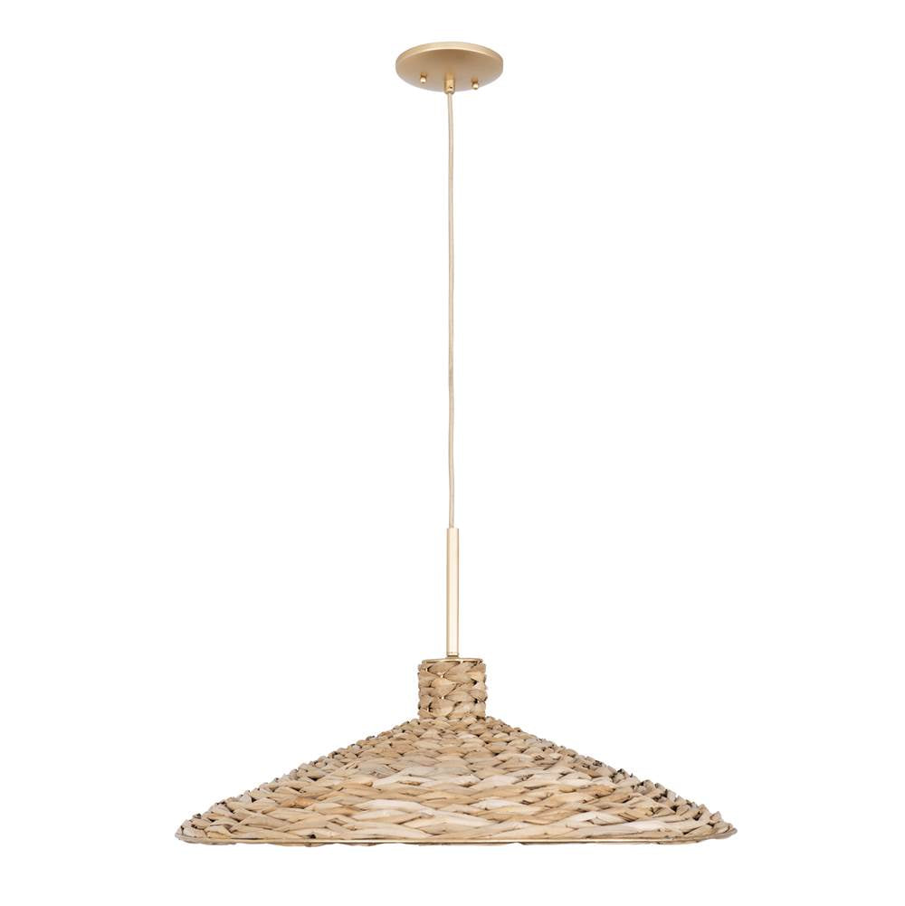 Varaluz Hilton Head Hilton Head 5-lt Large Pendant - French Gold/natural Seagrass