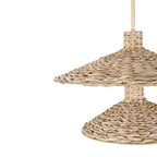 Varaluz 502P09FGN French Gold,Natural Seagrass Hilton Head 9-lt 2-tier Pendant - French Gold/natural Seagrass Image 2
