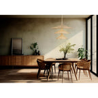 Varaluz 502P15FGN French Gold,Natural Seagrass Hilton Head 15-lt 3-tier Pendant - French Gold/natural Seagrass Image 4