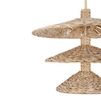 Varaluz 502P15FGN French Gold,Natural Seagrass Hilton Head 15-lt 3-tier Pendant - French Gold/natural Seagrass Image 3