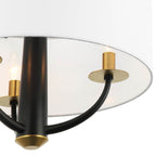 Varaluz 503P03BLSB Black,Satin Brass Patchwork 3-lt Pendant - Black/satin Brass Image 4