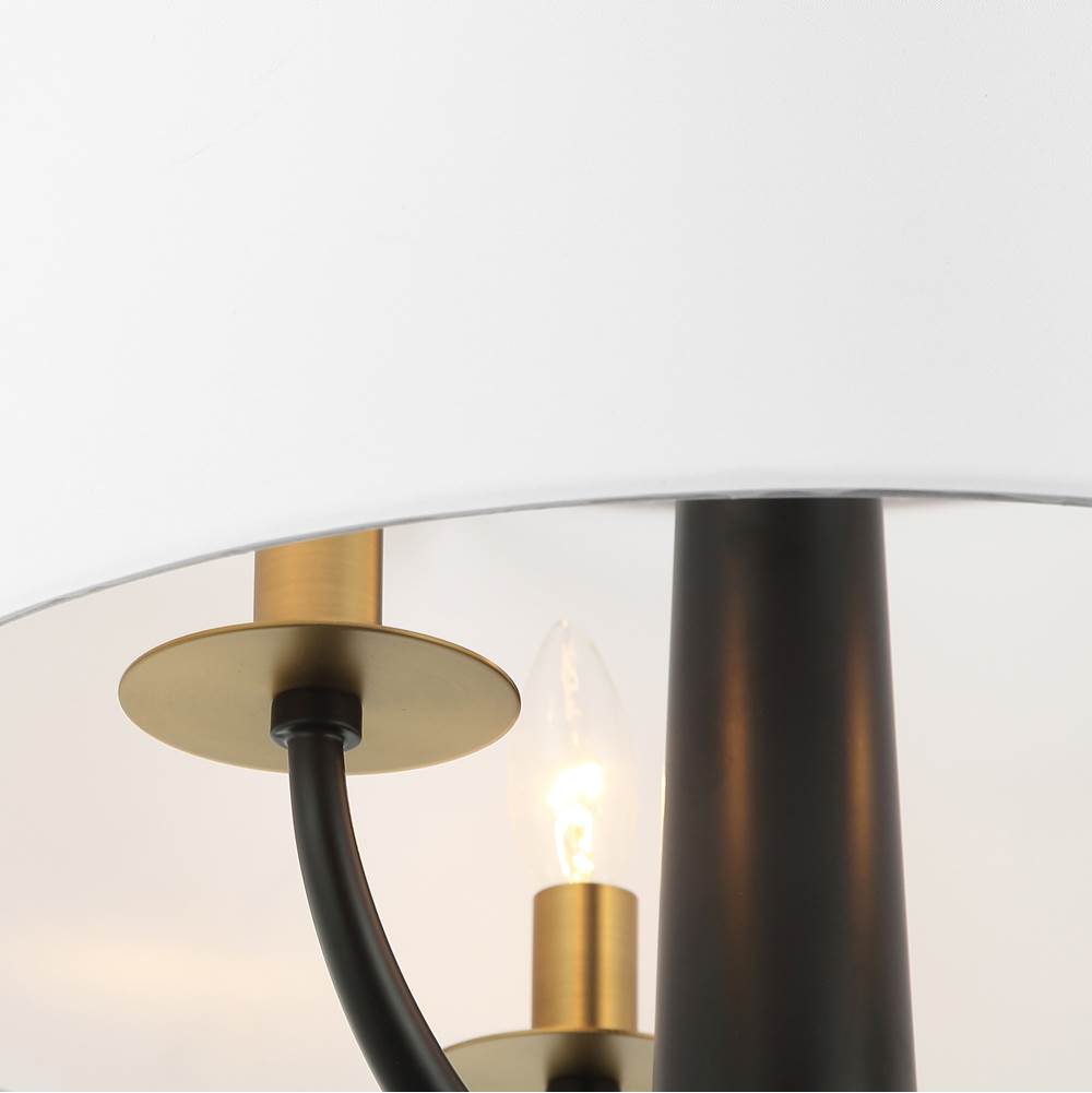 Varaluz 503P03BLSB Black,Satin Brass Patchwork 3-lt Pendant - Black/satin Brass Image 3