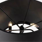 Varaluz 504T03MB Matte Black Giustino 3-lt Table Lamp - Matte Black Image 2
