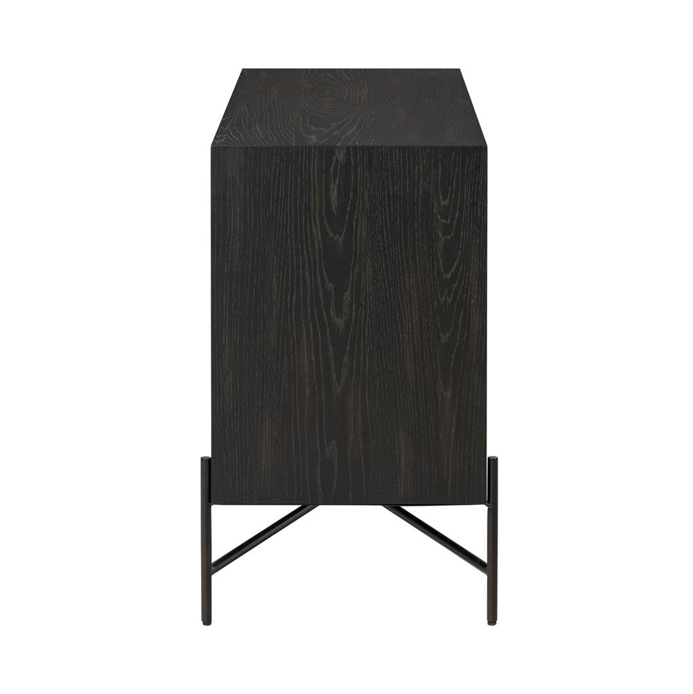 Varaluz 505ST48A Black,Walnut,White Ashe,Cherry,Black Oak Parker Credenza - Black/walnut/white Ashe/cherry/black Oak Image 8