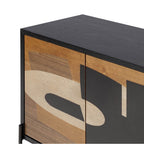 Varaluz 505ST48A Black,Walnut,White Ashe,Cherry,Black Oak Parker Credenza - Black/walnut/white Ashe/cherry/black Oak Image 5