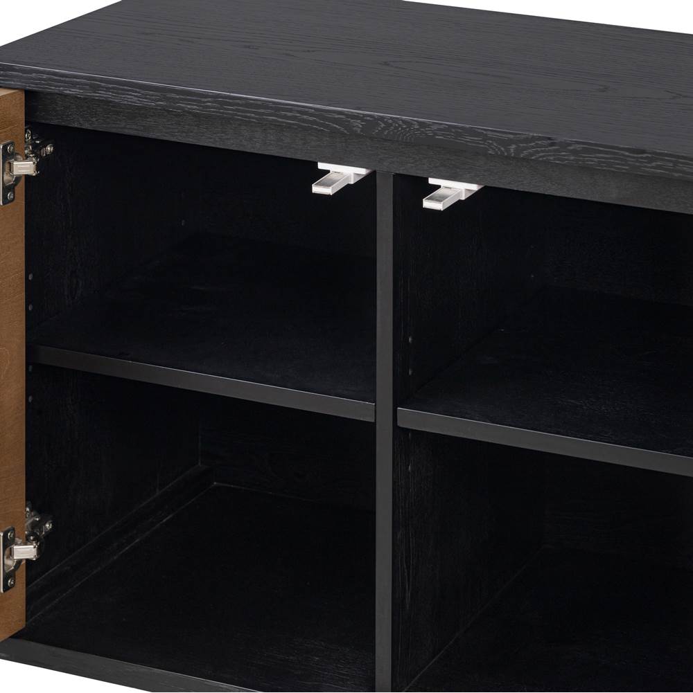 Varaluz 505ST48A Black,Walnut,White Ashe,Cherry,Black Oak Parker Credenza - Black/walnut/white Ashe/cherry/black Oak Image 3