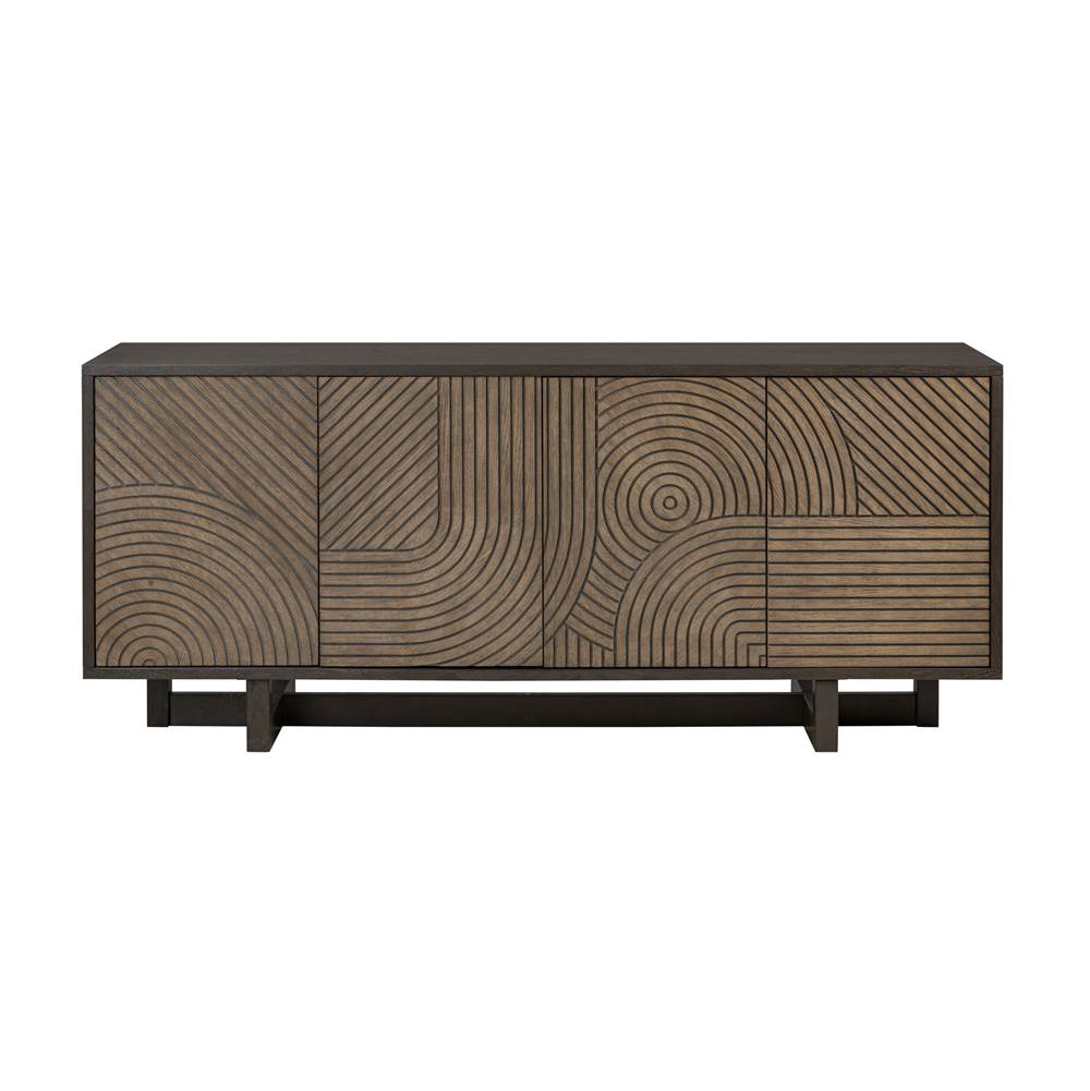 Varaluz 507ST78A Aged Barrel,Dark Brown Oak Kalen Credenza - Aged Barrel/dark Brown Oak Image 1