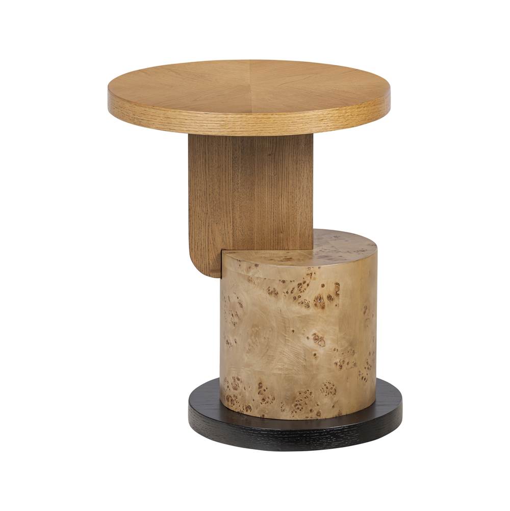 Varaluz 508TA18A Black Oak,Mappa Burl, Poplar,Cherry Eros Side Table - Black Oak/mappa Burl/ Poplar/cherry Image 1