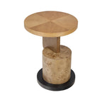 Varaluz Eros Side Table - Black Oak/mappa Burl/ Poplar/cherry