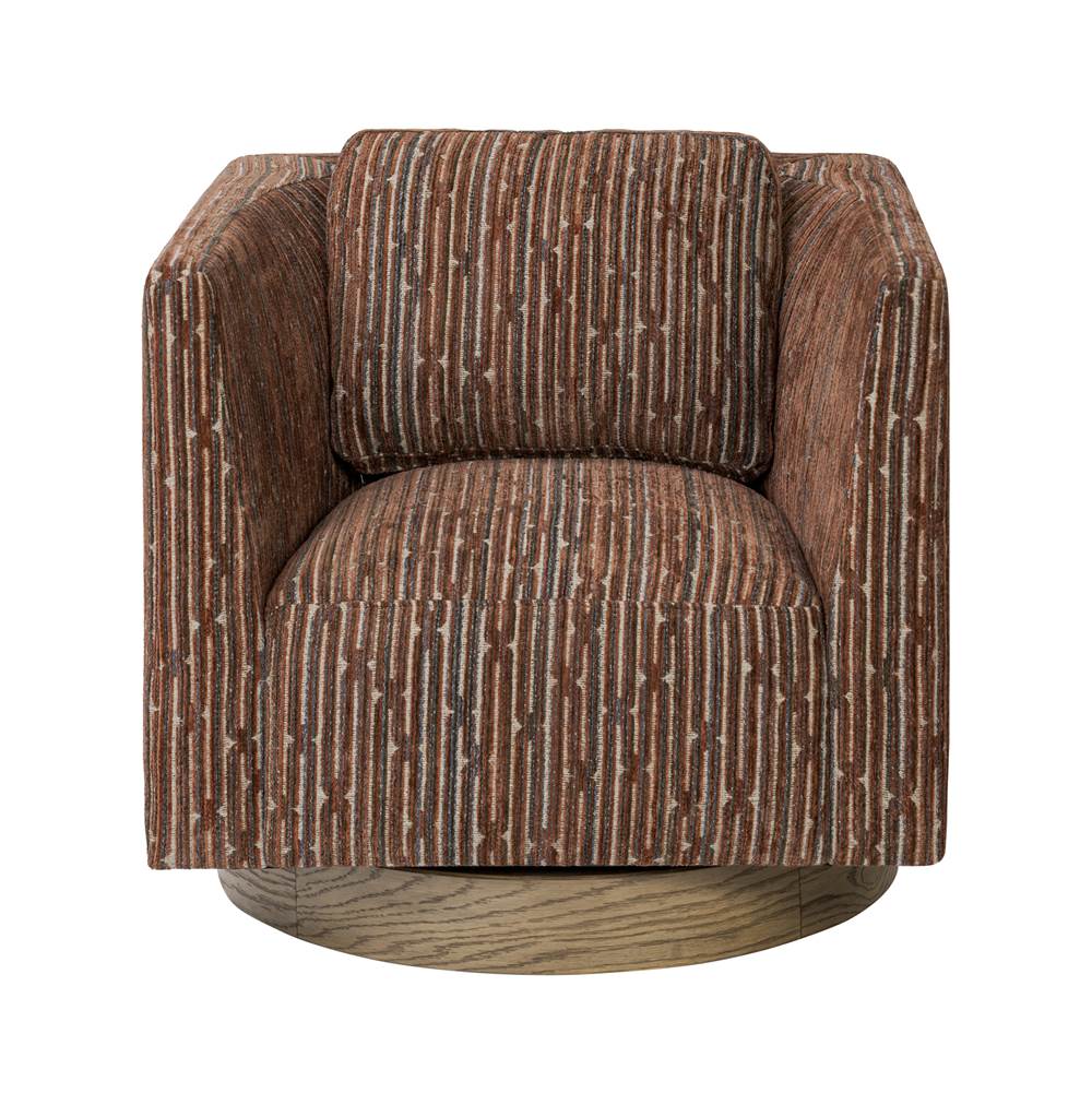 Varaluz 509CH30A Harvest Oak,Geo Fullerton Accent Chair - Harvest Oak/geo Image 1
