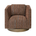 Varaluz 509CH30A Harvest Oak,Geo Fullerton Accent Chair - Harvest Oak/geo Image 1