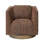 Varaluz 509CH30A Harvest Oak,Geo Fullerton Accent Chair - Harvest Oak/geo Image 1