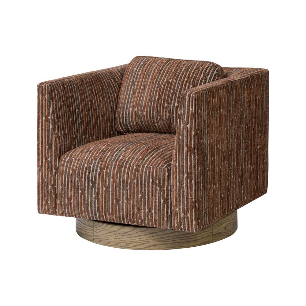 Varaluz Fullerton Accent Chair - Harvest Oak/geo